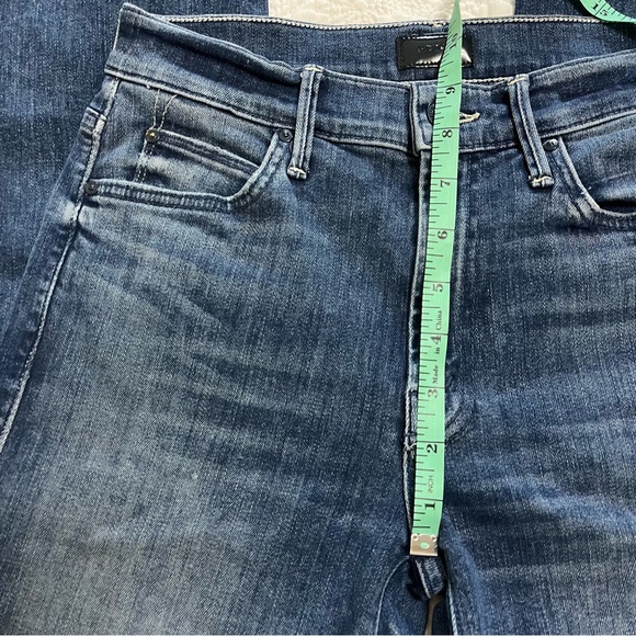 MOTHER Rascal Ankle Step Fray Denim Jeans High Rise Waist Raw Hem Distressed 26 - Picture 10 of 15